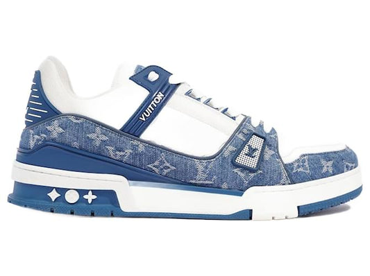 Louis Vuitton trainer white blue