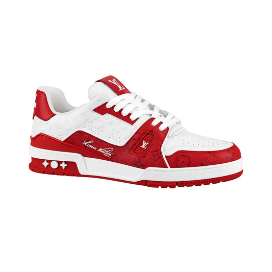 Louis Vuitton trainer white red
